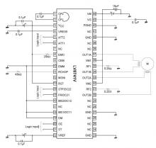 PWM current-control stepping motor driver using LV8741V 