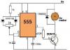 DC motor control using 555 timer circuit