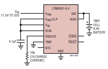 Tranquility overbelastning klinge Lithium battery charger schematic circuit design using LTM8061 IC